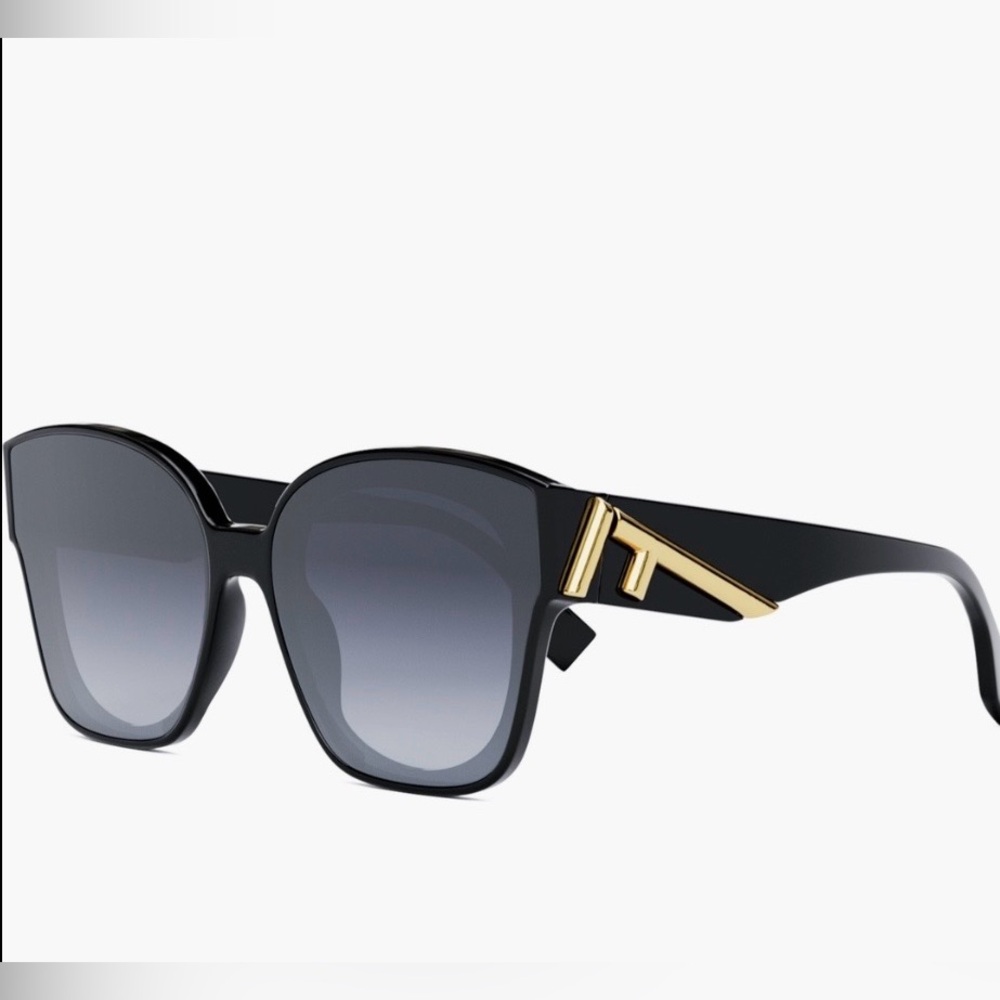 Fendi Black Sunglasses with Gold Accent